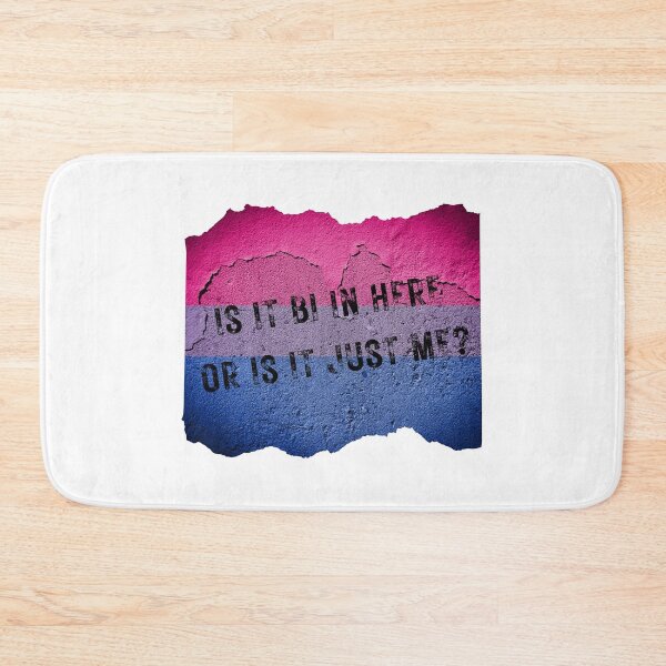 Item preview, Is It Bi In Here Or Is It Just Me Wall With The Bisexual Colors designed and sold by LuckyKermit.