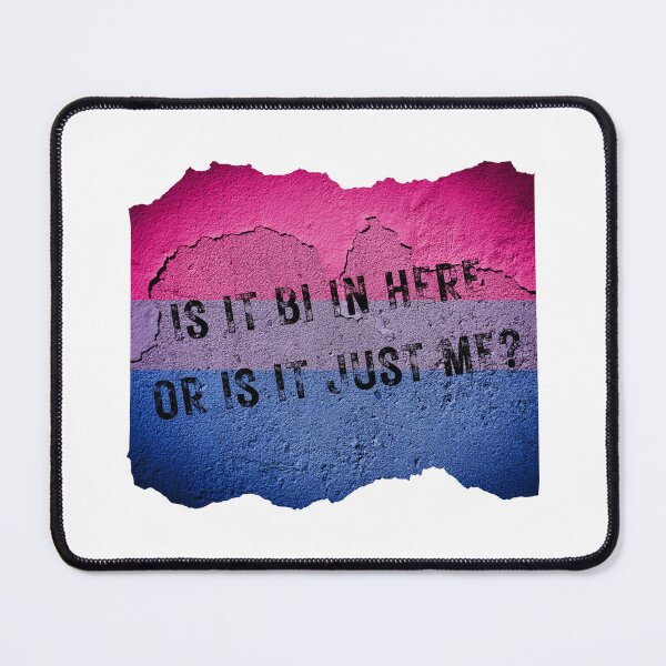 Item preview, Is It Bi In Here Or Is It Just Me Wall With The Bisexual Colors designed and sold by LuckyKermit.