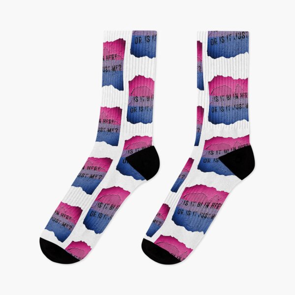 Item preview, Is It Bi In Here Or Is It Just Me Wall With The Bisexual Colors designed and sold by LuckyKermit.