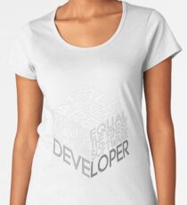 All Women Are Created Equal Art Design For Software Developers Women's Premium T-Shirt