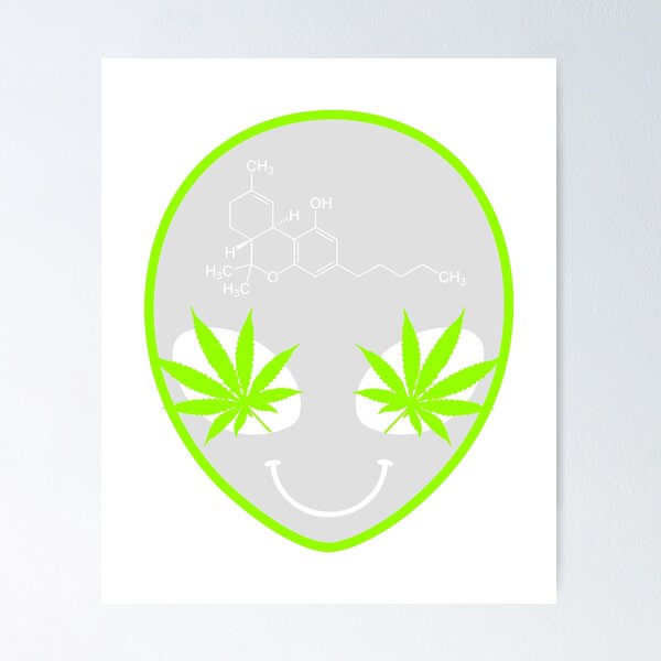Item preview, Alien Weed Art Design designed and sold by Panda Branda.