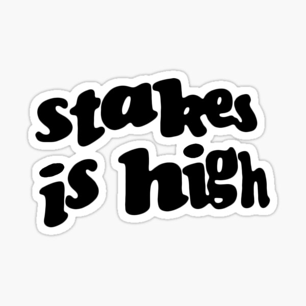 Stakes is High - De La Soul replica tour shirt black Sticker