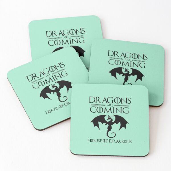 Item preview, Dragons Are Coming Full Black Graphics  designed and sold by TurtleRide.