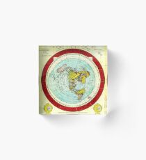 Gleason's Flat Earth Acrylic Block