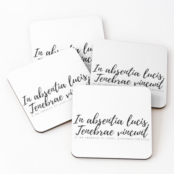 Item preview, In absentia lucis, Tenebrae vincunt. - In the absence of light, darkness prevails. designed and sold by Univers Gifts.