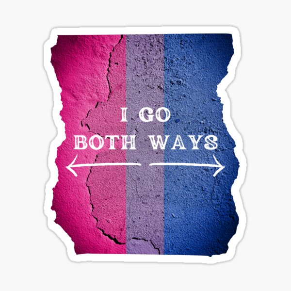 Item preview, I Go Both Ways Wall With The Bisexual Colors designed and sold by LuckyKermit.