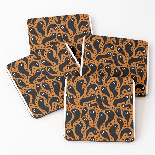Item preview, Black And Orange Ghost Pattern designed and sold by princesssomo21.