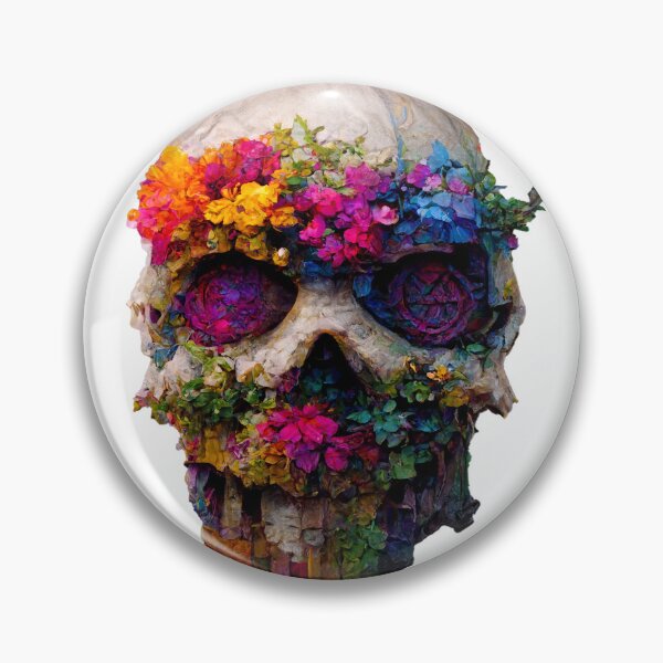 Item preview, Flower Skull designed and sold by GeekGasmMerch.