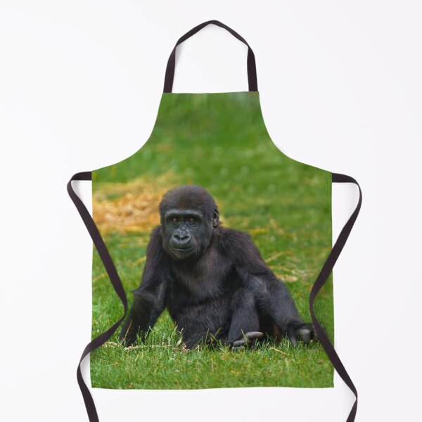 Item preview, Gorilla Baby Sitting In The Grass designed and sold by rawshutterbug.
