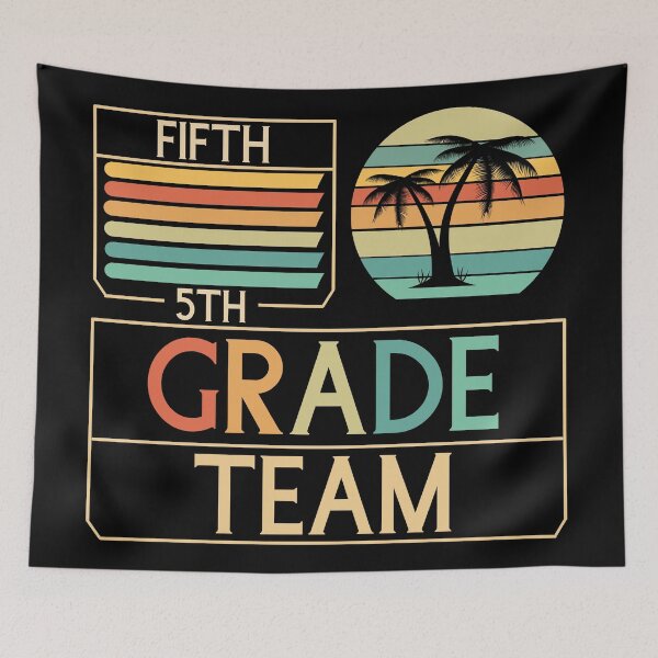 Item preview, 5th Grade Team Retro Groovy Teacher Happy Fifth Day Of School  designed and sold by Rami Khalifah.