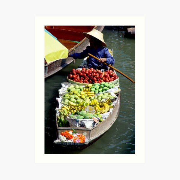 Fruit Seller Art Print