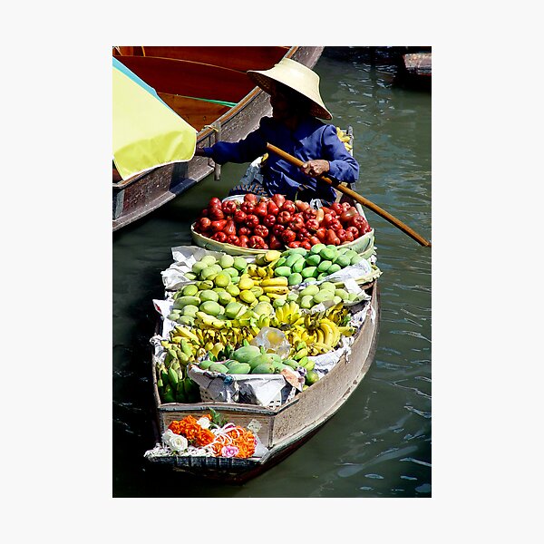 Fruit Seller Photographic Print