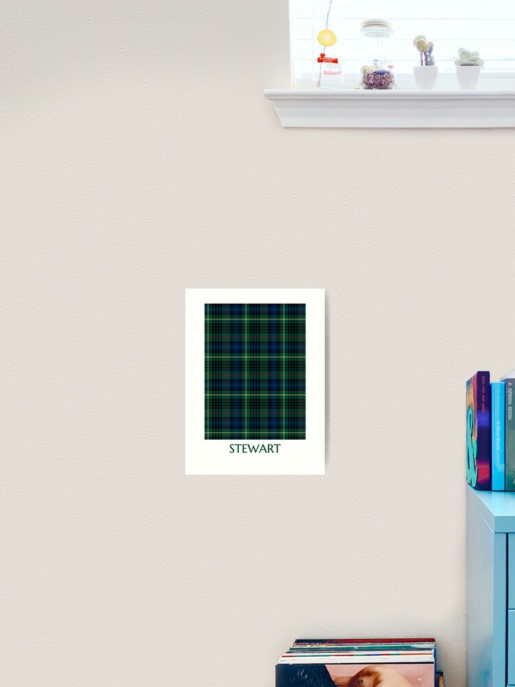 Royal Stewart Tartan Clan Plaid Red Green Blue Art Board Print