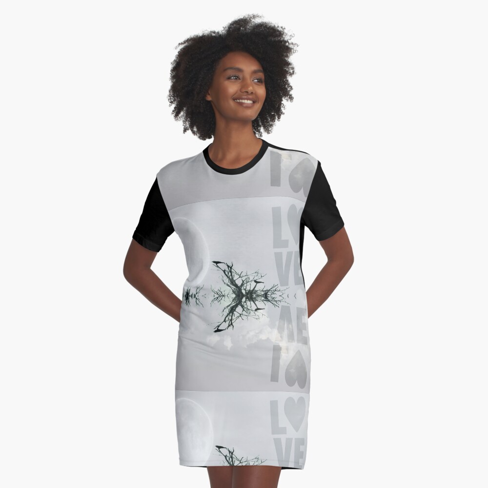 Item preview, Graphic T-Shirt Dress designed and sold by kinkatstyle.