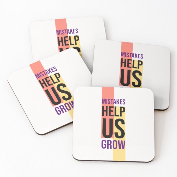 Item preview, Mistakes Help Us Grow Text Design designed and sold by RiyonArts.