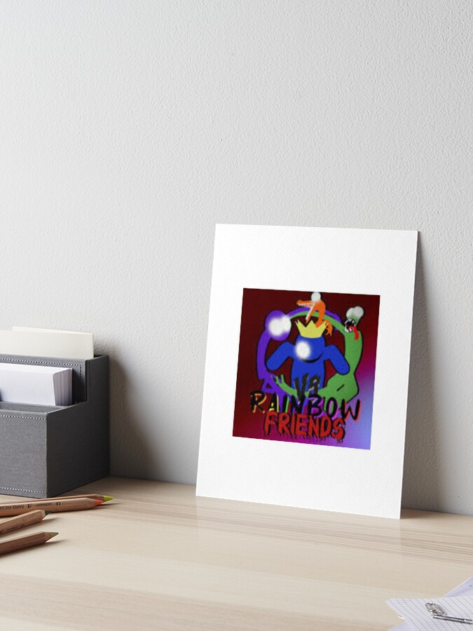 Green, orange and Blue rainbow friends characters  Poster for Sale by  ismailalrawi