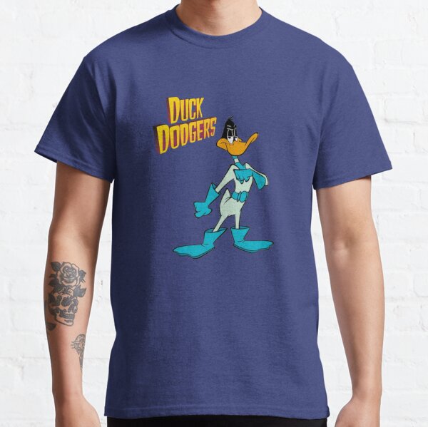  Looney Tunes Duck Dodgers Duo Poster T-Shirt : Sports & Outdoors