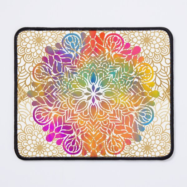 Item preview, Colorful Rainbow Mandala Pattern designed and sold by PirateAvocado.