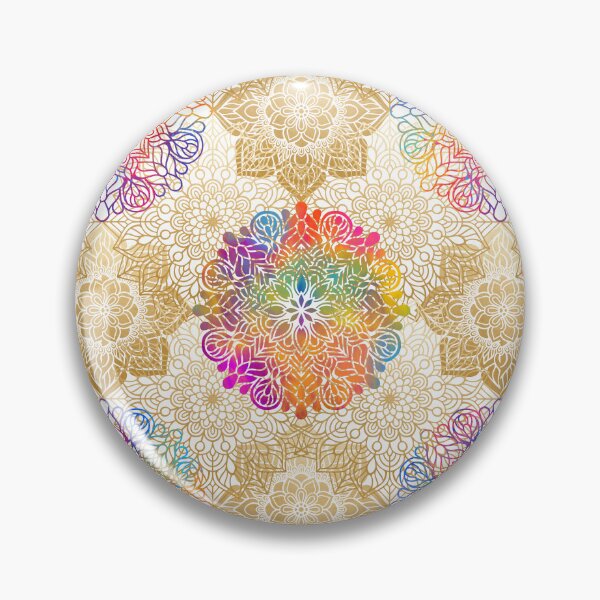 Item preview, Colorful Rainbow Mandala Pattern designed and sold by PirateAvocado.