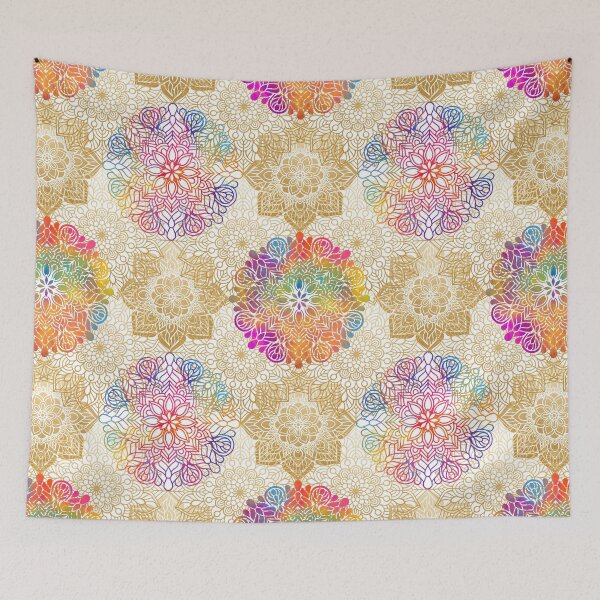 Item preview, Colorful Rainbow Mandala Pattern designed and sold by PirateAvocado.