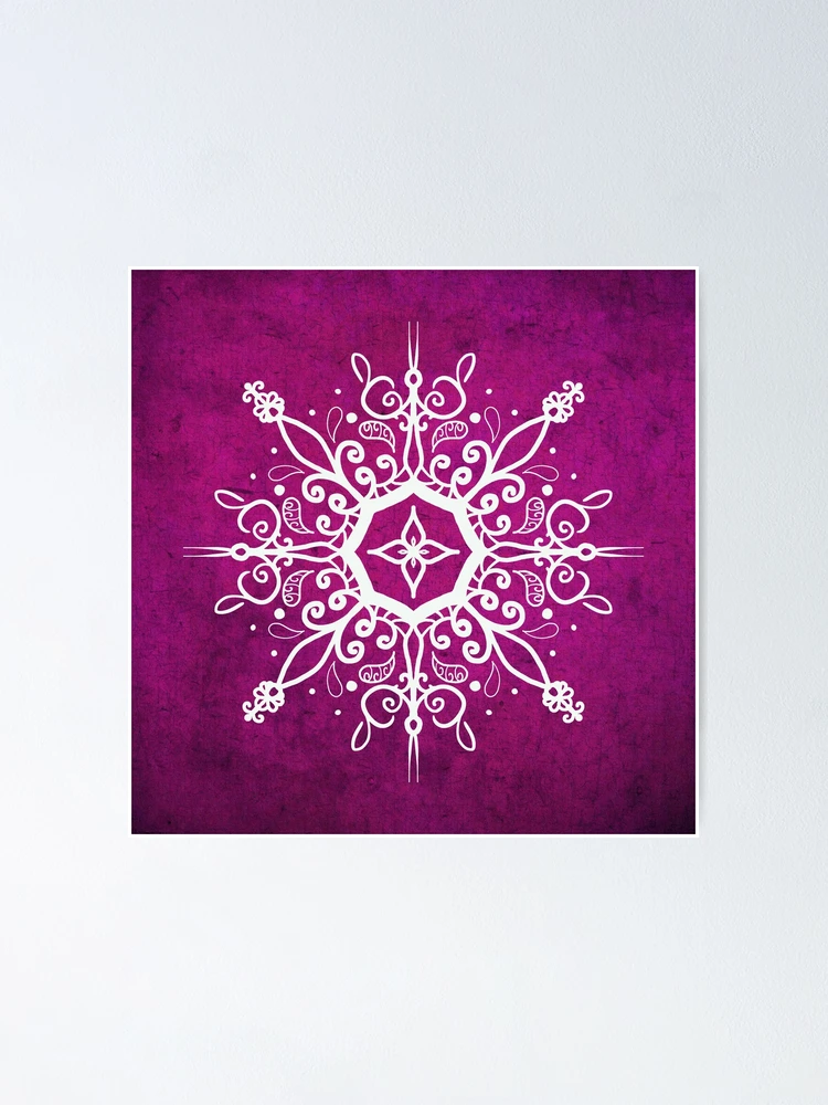 Thumbnail 1 of 3, Poster, Mandala Raspberry designed and sold by Patricia Lintner.