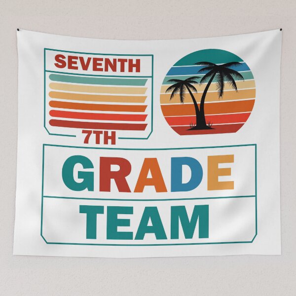 Item preview, Seventh Grade Team Retro Groovy Teacher Happy 7th Day Of School  designed and sold by Rami Khalifah.