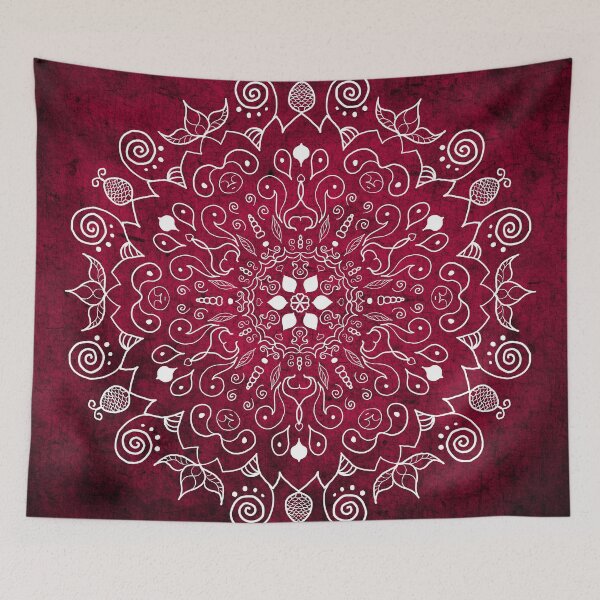 Item preview, Mandala Cranberry designed and sold by Patricia Lintner.