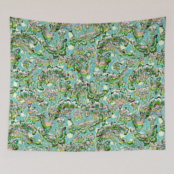 Item preview, sun showers - cute butterfly garden floral designed and sold by Ruth Cadioli.