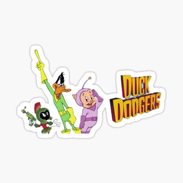 duck dodgers DAFFY BLUE FUNNY CARTOON STICKER - Pro Sport Stickers