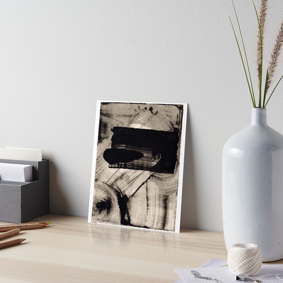 Woman In Ink B Art Board Print