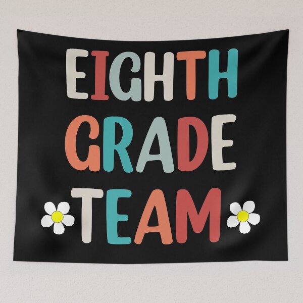 Item preview, Eighth Grade Team Retro Groovy Teacher Happy 8th Day Of School  designed and sold by Rami Khalifah.