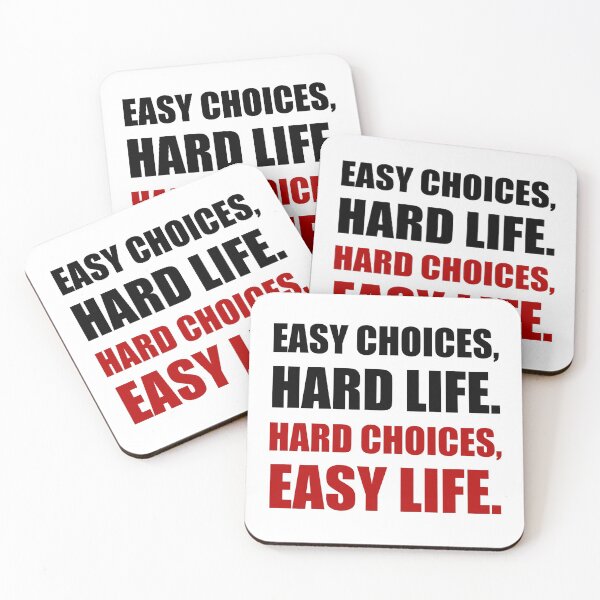 Item preview, Easy Choices Hard Life designed and sold by TheBestStore.