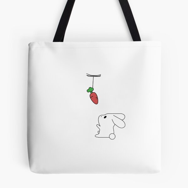 Item preview, Cute bunny looking at a carrot designed and sold by ahlam othman.