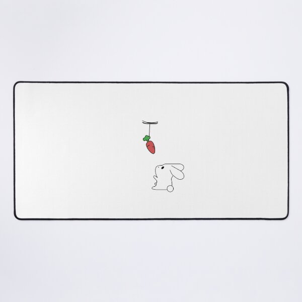 Item preview, Cute bunny looking at a carrot designed and sold by ahlam othman.