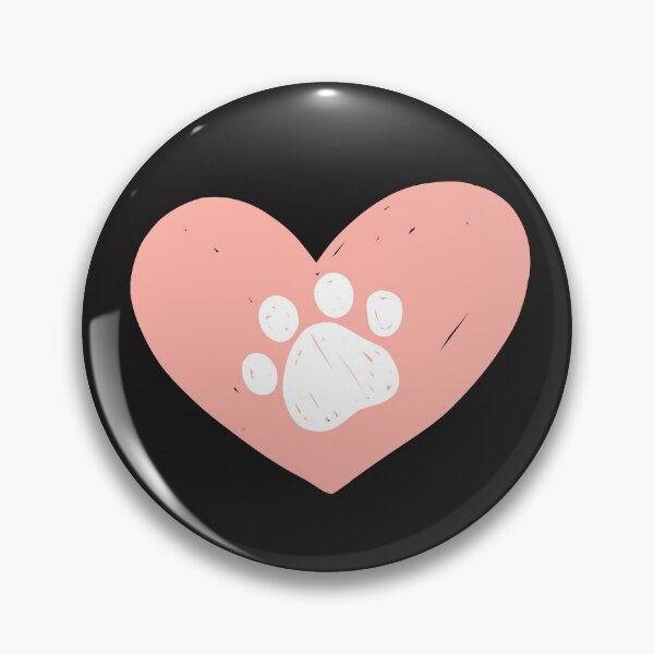 Item preview, DOG CAT PAWS IN LOVE HEART designed and sold by Carolp05.
