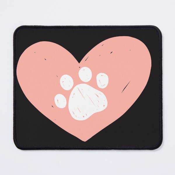 Item preview, DOG CAT PAWS IN LOVE HEART designed and sold by Carolp05.