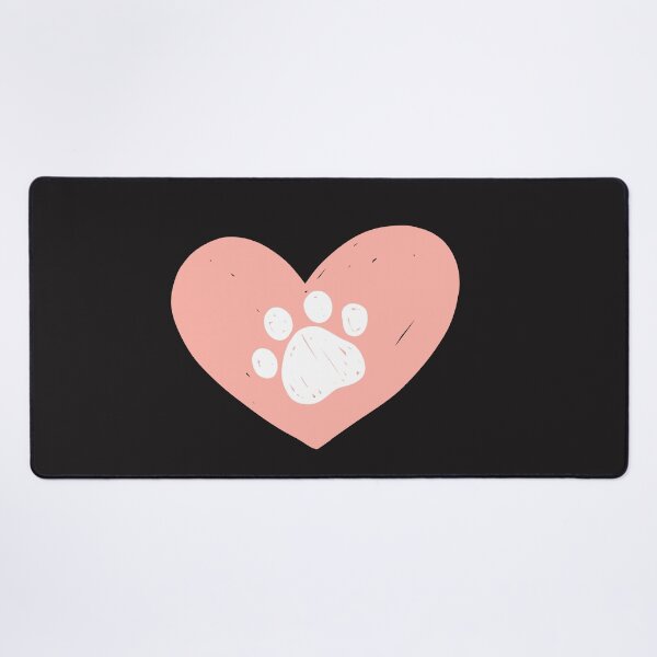 Item preview, DOG CAT PAWS IN LOVE HEART designed and sold by Carolp05.