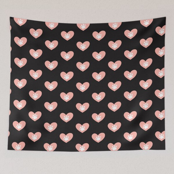 Item preview, DOG CAT PAWS IN LOVE HEART designed and sold by Carolp05.