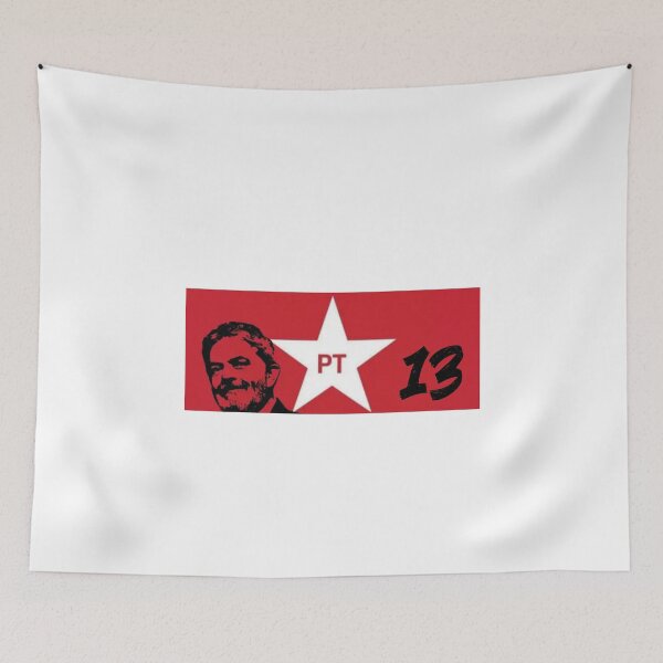 Item preview, Lula PT 13 Presidente - Bandeira Vermelha designed and sold by NiceShirtY.
