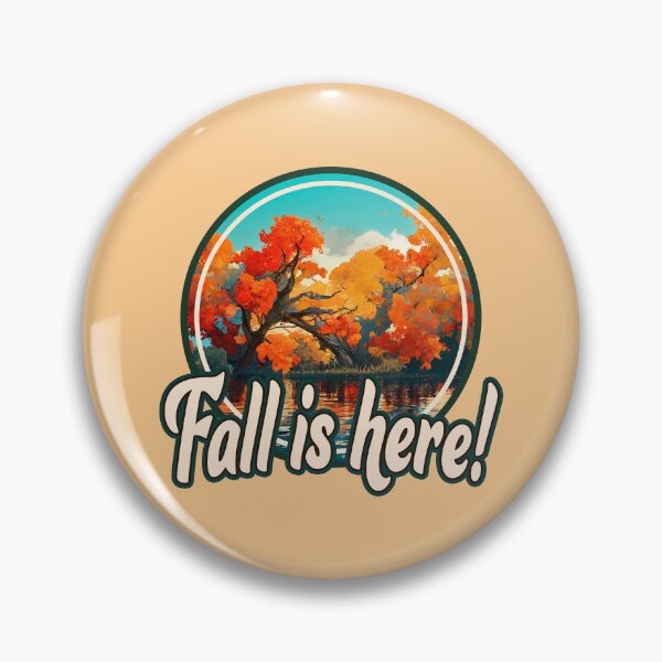 Item preview, Fall Is Here! || Cute Autumn Landscape by the Lake designed and sold by MadSwellDesigns.