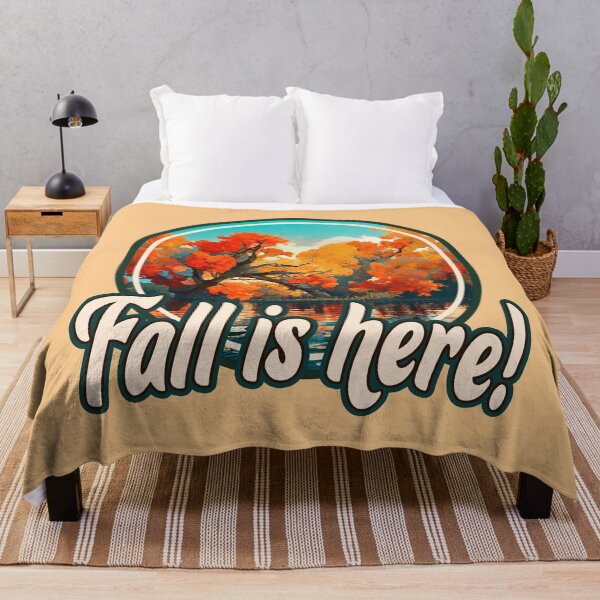 Item preview, Fall Is Here! || Cute Autumn Landscape by the Lake designed and sold by MadSwellDesigns.