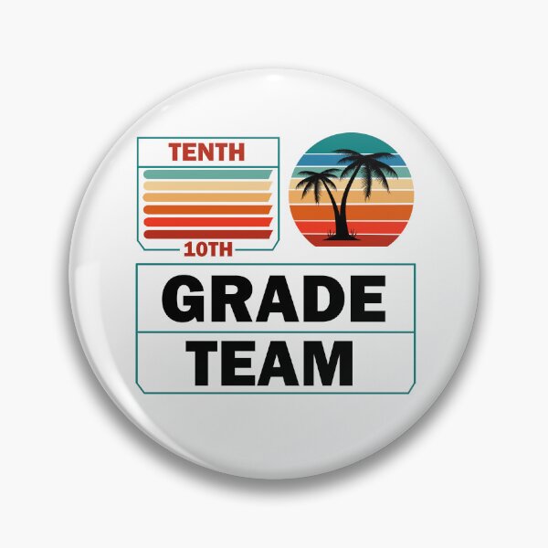 Item preview, Tenth Grade Team Retro Groovy Teacher Happy 10th Day Of School  designed and sold by Rami Khalifah.