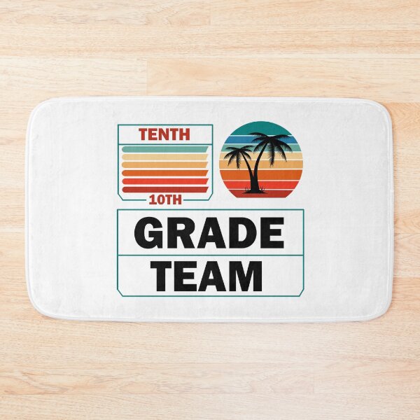 Item preview, Tenth Grade Team Retro Groovy Teacher Happy 10th Day Of School  designed and sold by Rami Khalifah.