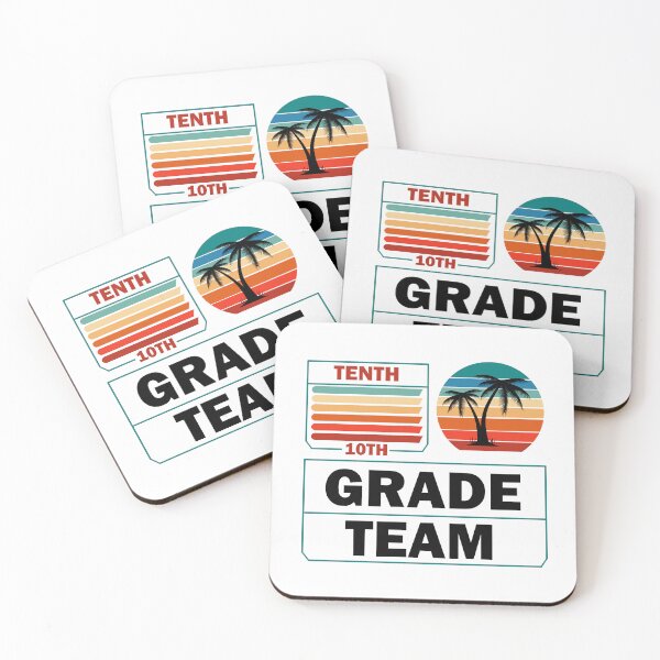 Item preview, Tenth Grade Team Retro Groovy Teacher Happy 10th Day Of School  designed and sold by Rami Khalifah.