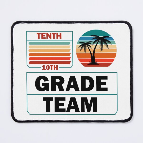 Item preview, Tenth Grade Team Retro Groovy Teacher Happy 10th Day Of School  designed and sold by Rami Khalifah.