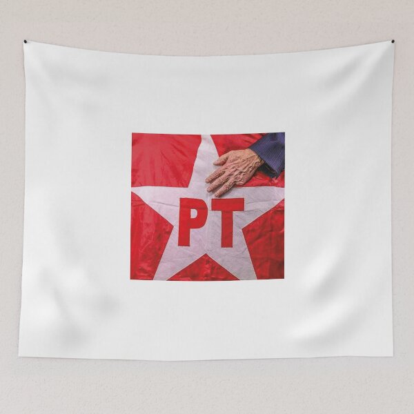 Item preview, Lula PT 13 Bandeira Estrela Vermelha Mão designed and sold by NiceShirtY.