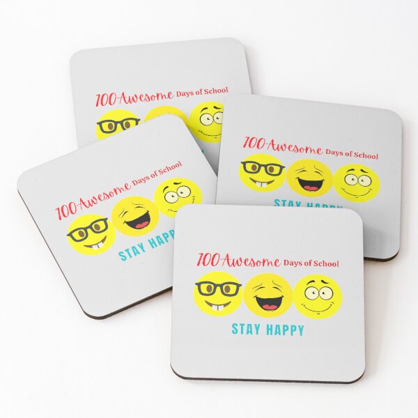 Item preview, 100 Awesome Days Of School Stay Happy Version designed and sold by BestTeacher.