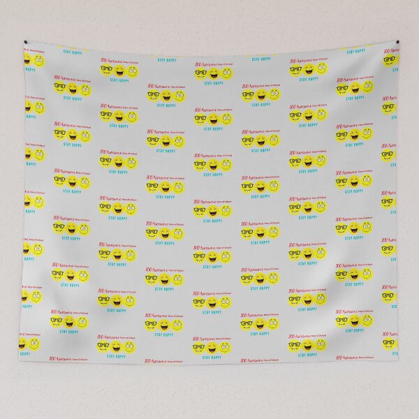 Item preview, 100 Awesome Days Of School Stay Happy Version designed and sold by BestTeacher.