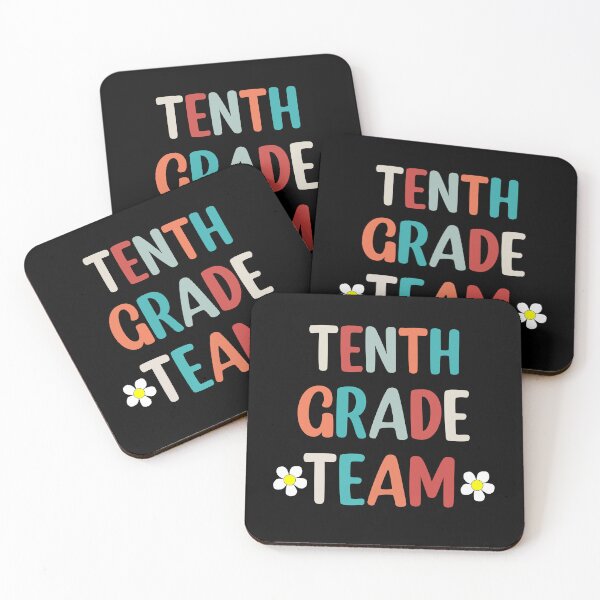 Item preview, Tenth Grade Team Retro Groovy Teacher Happy 10th Day Of School  designed and sold by Rami Khalifah.