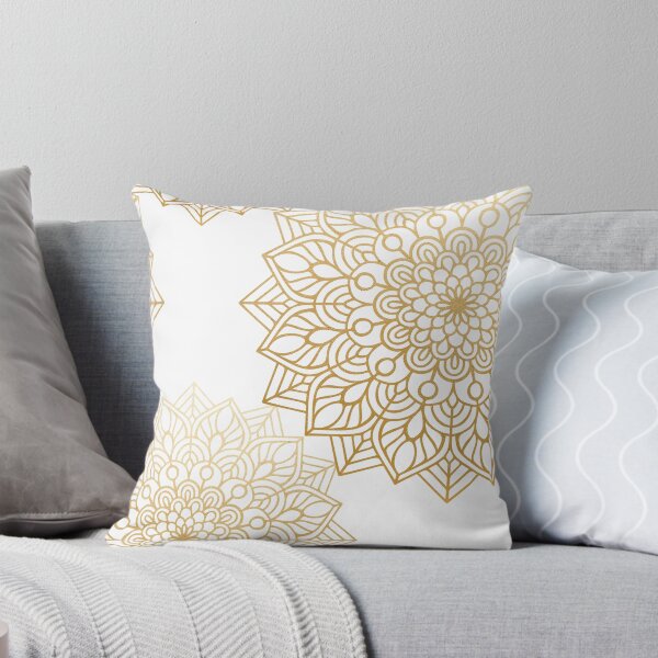 Item preview, Gold on White Mandala Pattern designed and sold by PirateAvocado.